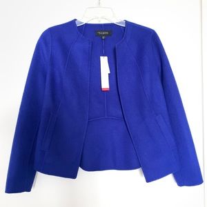 Talbots Wool Jacket Coat Blue, XS